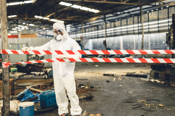 Professional Crime Scene Cleanup technician working in Summitville, IN